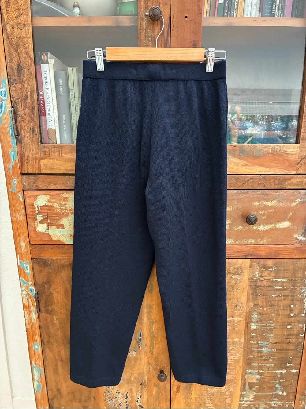 NWT Nordstrom Timeless Luxury St. John Wool Blend Navy Pants